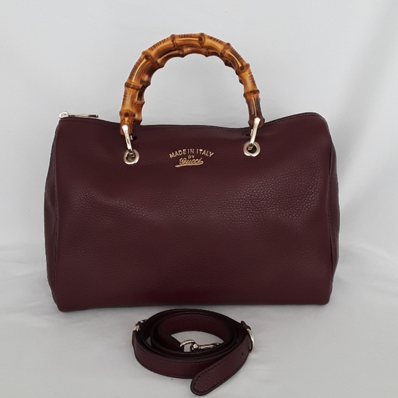 Gucci Handbags - New GUCCI 353124 Bamboo leather crossbody bag
